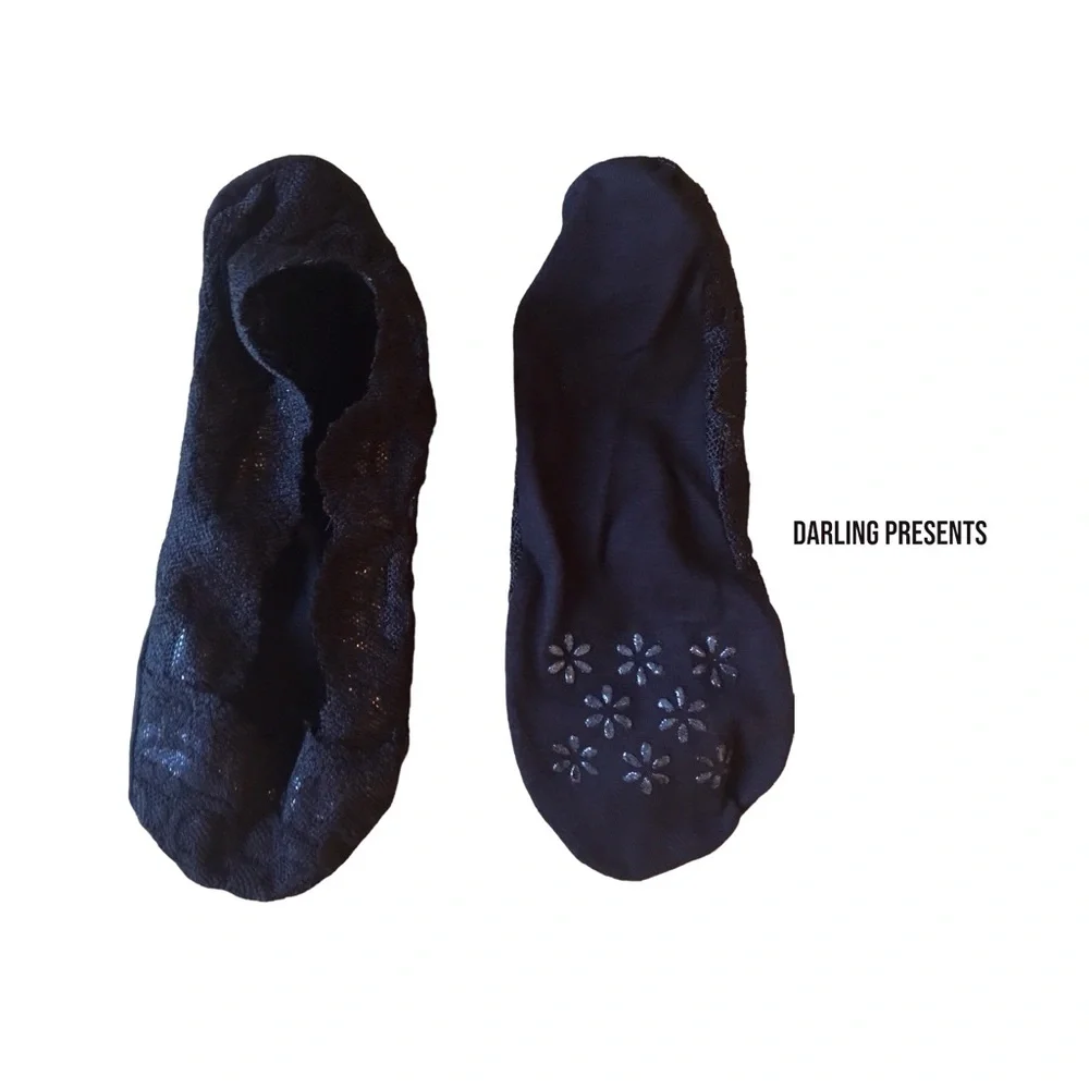 Lace Stay In Place Socks Women Color Black Size OS